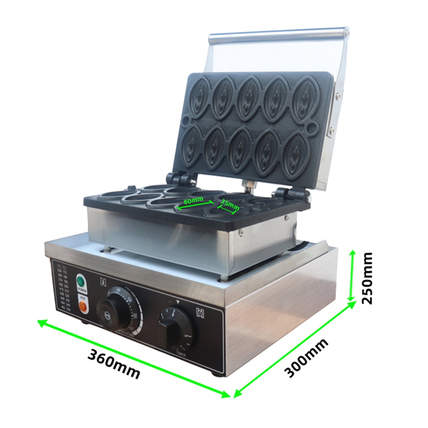 10 grid mini vagina waffle maker