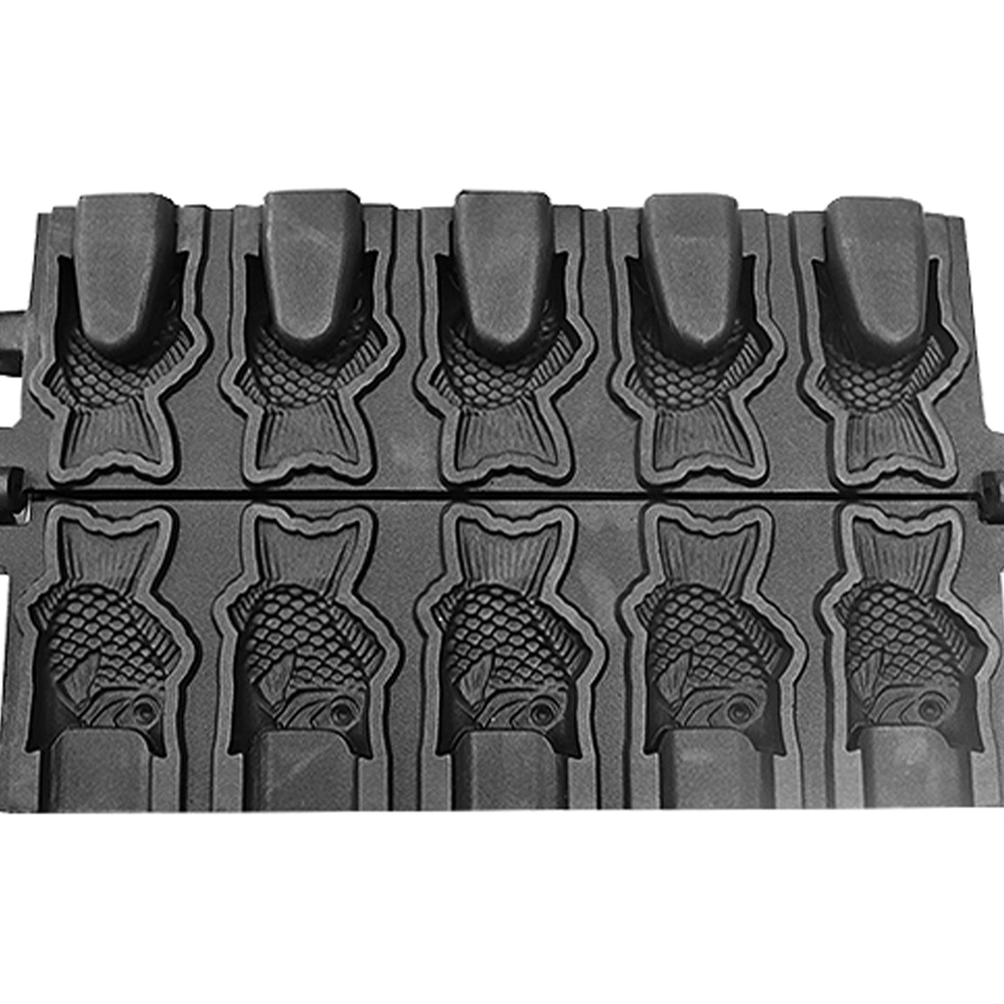 Kvin kapoj turni malferma buŝo Taiyaki