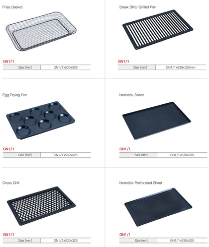 CPVKRY Commercial 10-Tray Stainless Steel Rack Intelligent Electric Universal Steam Oven for Baking for Bakery Use