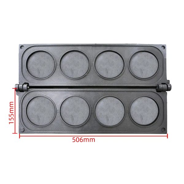 Industrial Commercial Customized Cheese Gold Coin Electric NonStick Waffle Iron Custom logo Waffle Maker for Outdoor Indoor Use