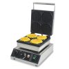 Electric 4-Piece Stainless Steel Belgian Waffle Maker Non-Stick Rectangle Shaped for Kids and Adults Breakfast Household Use