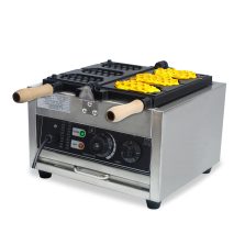 Commercial Electric Stainless Steel Waffle Maker Machine Nonstick Honeycomb Waffle Pop Maker Temperature Time Control for Snack
