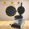 Commercial Electric Heart Shaped Waffle & Egg Cone Baker Snack Machine Easy-to-Operate Stainless Steel New Condition