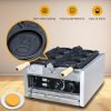 Professional Commercial Electric & Gas Waffle Maker Machine Custom Korean Cheese Gold Coin Shape for Household & Hotel Use