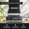 1750W Industrial Non-Stick Belgian Waffle Maker 4 Slice Snack Machine Teflon-Coated Baking Pans Stainless Steel Body 110V New