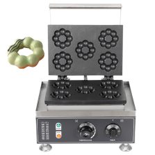 Commercial 1500W Double-Sided Heating Waffle Donut Maker New Stainless Steel Circular Donut Manufacturing Machine for Bagel