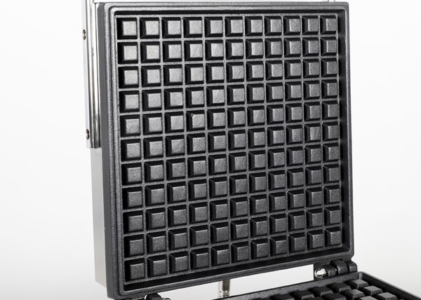 Commercial Big 1-Slice Square Waffle Maker Non-Stick Belgian Design Waffle Snack Maker for Fun Kids and Adults Breakfast