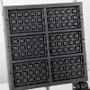 Commercial 110V/220V Stainless Steel Non-Stick Waffle Maker with Flip Balance Heating New Condition 6pcs Honeycomb Pop