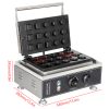 Commercial Mini Grid Waffle Maker Machine New Small Waffle Bites Maker for Kids Square and Circular Tiny Waffle Snacks