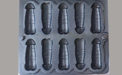 1600w Baking Equipment Mini Penis Shaped Waffle Maker Non-stick Dick Waffle Maker for Sale