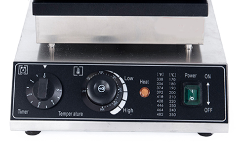 Commercial Electric 110/220V Belgian Waffle Maker 2pcs Non-Stick Square with Temperature Time Control for Home Use New Condition