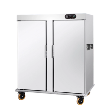Commercial Multi Functional Heat Holding Cabinet Hotel Electric Mobile Banquet Cart with Integrated Food Warmer Two Door
