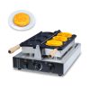 2000w Professional Commercial Electric Custom Korean Cheese Gold Coin Shape Waffle Maker Machine