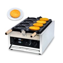 110/220V Customizable CPVKRY Electric Rotary Waffle Maker Non-Stick Stainless Steel 10 Yen Cheese Gold Coin Peso Shape Household