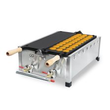 New Commercial 30-Hole Hemispherical Waffle Maker Gas Half Fish Ball Machine Factory Price From Octopus Burn Supplier
