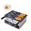 Commercial Stainless Steel Halloween Waffle Maker/Snack Machine 3 Non-Stick Teflon Coating Molds Adjustable Temperature