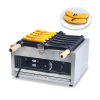 Commercial 110/220V Banana Shaped Smiling Face Waffle Maker Non-Stick for Restaurants Kitchen Snack