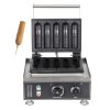 110/220v 5pcs Non-Stick Waffle Stick Maker Corn Dog Waffle Maker with French Muffin Irons Stainless Steel Snack Machine