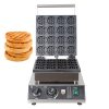Commercial electric heating 16-hole circular waffle machine grid circular baking and baking machine snack equipment waffle oven