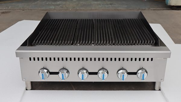 Commercial 2800Pa Wide Striped Liquefied Gas Steak Grill oyster Grill for Household Hotel Use Indoor Non-stick Griddle