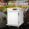 1.8kW Commercial Electric Digital Intelligent Hot Holding Cabinet for Food 5 Layers 9L Stainless Steel Body Wheels for Hotels