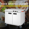 Commercial Hotel Electric Hot air Food Warmer Cabinet Double Doors Stainless Steel Body Kitchen 8L Warming Holding Equipment