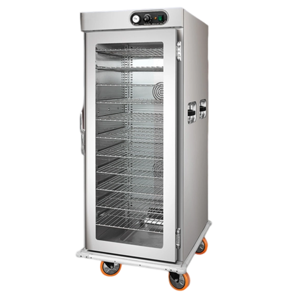 Commercial Industrial Stainless Steel 9L Food Warmer Cart 11 Trays Hot Food Holding Cabinet Banquet Warming Holding Equipment