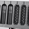 Electric 110V/220V Hot Dog Waffle Make,6 Slice Non-stick Stainless Steel Machine for China Commercial Waffle Making
