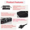 Commercial 2-Slice Stainless Steel Square Waffle Maker Non-Stick Industrial Belgian Design 110V Temperature Time Control Snack