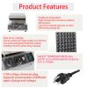 1750W Commercial Electric Mini Pancake Maker Non-Stick Stainless Steel Dorayaki Baker Machine 25PCS Snack Machine New