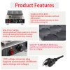 New 9pcs 3in Electric Stainless Steel Dorayaki Waffle Baker Machine for Household Use