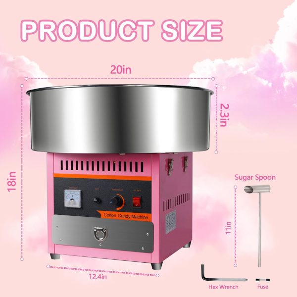 Industrial 1000W Commercial Mini Cotton Candy Machine for Home Carnival Kids Birthday Family Party Made in China