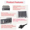 Commercial 1550W Electric Lolly Stick Waffle Maker 5 Slice Non-Stick Stainless Steel Machine Snack Corn Dog Crispy Waffle Maker