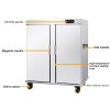 Commercial Multi Functional Heat Holding Cabinet Hotel Electric Mobile Banquet Cart with Integrated Food Warmer Two Door