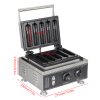 110/220v 5pcs Non-Stick Waffle Stick Maker Corn Dog Waffle Maker with French Muffin Irons Stainless Steel Snack Machine