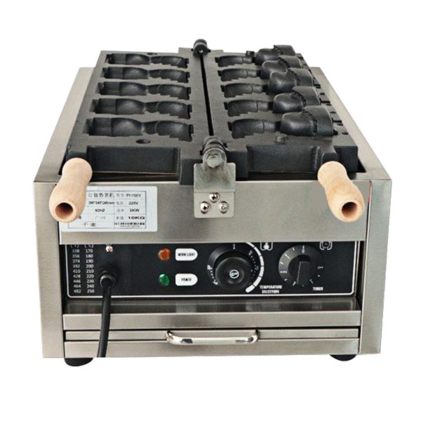 2000w Dinosaur Waffle Cake Maker Mouth Opening Dinosaur Style Waffle Bread Machine Ice Cream Chicken Rolls Fill Waffle Maker