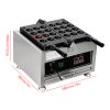 Commercial Takoyaki Maker 12pcs Japanese Octopus Fish Ball Machine 2kW Heating Takoyaki Grill Stainless Steel Snack Machine