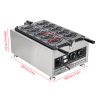 CPVKRY 110/220V Commercial Industrial Crab Shape Non-Stick Cooking Coating Waffle Maker Machine New Snack Snack Machine