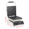 Commercial Big 1-Slice Square Waffle Maker Non-Stick Belgian Design Waffle Snack Maker for Fun Kids and Adults Breakfast
