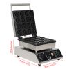Commercial electric heating 16-hole circular waffle machine grid circular baking and baking machine snack equipment waffle oven