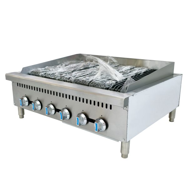 Commercial 2800Pa Wide Striped Liquefied Gas Steak Grill oyster Grill for Household Hotel Use Indoor Non-stick Griddle