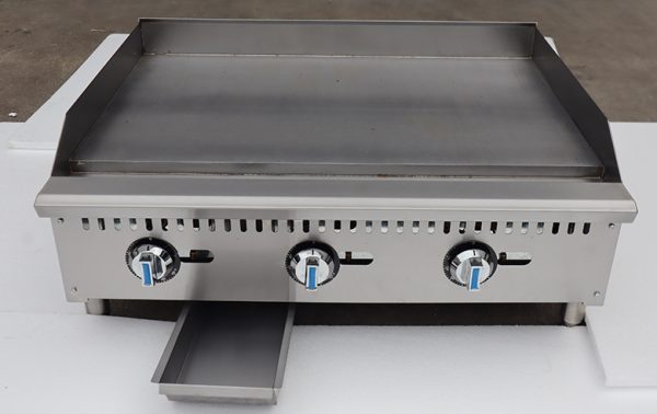 Commercial Gas Griddle with Temperature Control Versatile Bbq Grill & Roasting Griddle Pan for Home and Hotel Use