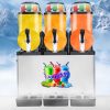 Commercial Electric 3-Tank Slush Machine Stainless Steel Vending Automatic Flavoured Space Frozen Drinks for Hotels