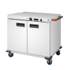 Commercial Hotel Electric Hot air Food Warmer Cabinet Double Doors Stainless Steel Body Kitchen 8L Warming Holding Equipment