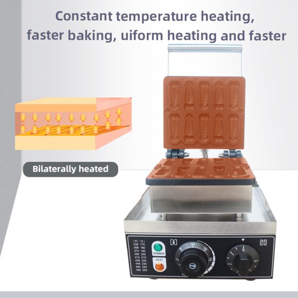 1600w Baking Equipment Mini Penis Shaped Waffle Maker Non-stick Dick Waffle Maker for Sale