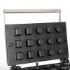 Commercial Mini Grid Waffle Maker Machine New Small Waffle Bites Maker for Kids Square and Circular Tiny Waffle Snacks