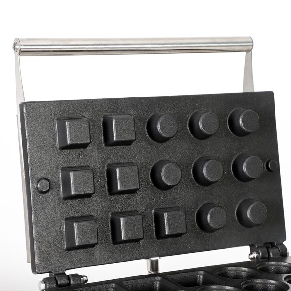 Commercial Mini Grid Waffle Maker Machine New Small Waffle Bites Maker for Kids Square and Circular Tiny Waffle Snacks