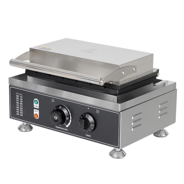 Electric 110V/220V Hot Dog Waffle Make,6 Slice Non-stick Stainless Steel Machine for China Commercial Waffle Making