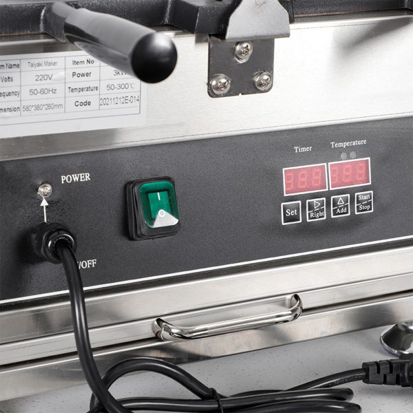 Product Name LED Taiyaki Model FY-1101A Power 2000W Frequency 50/60Hz Timer 0-9 Minutes Voltage 220V-240V OR 110V