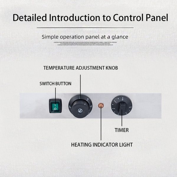 CPVKRY Newly Arrived 1500 Watt Corn Dog Machine with Uniform Heating and Non Stick Coating Double-sided Heating